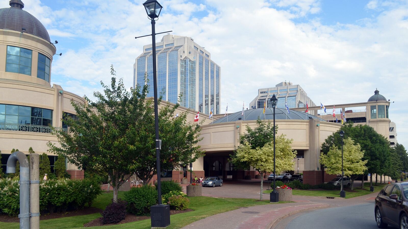 Casino Nova Scotia on the Halifax waterfront, with downtown towers behind